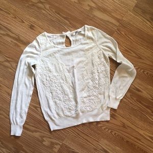 LC Lauren Conrad lace sweater