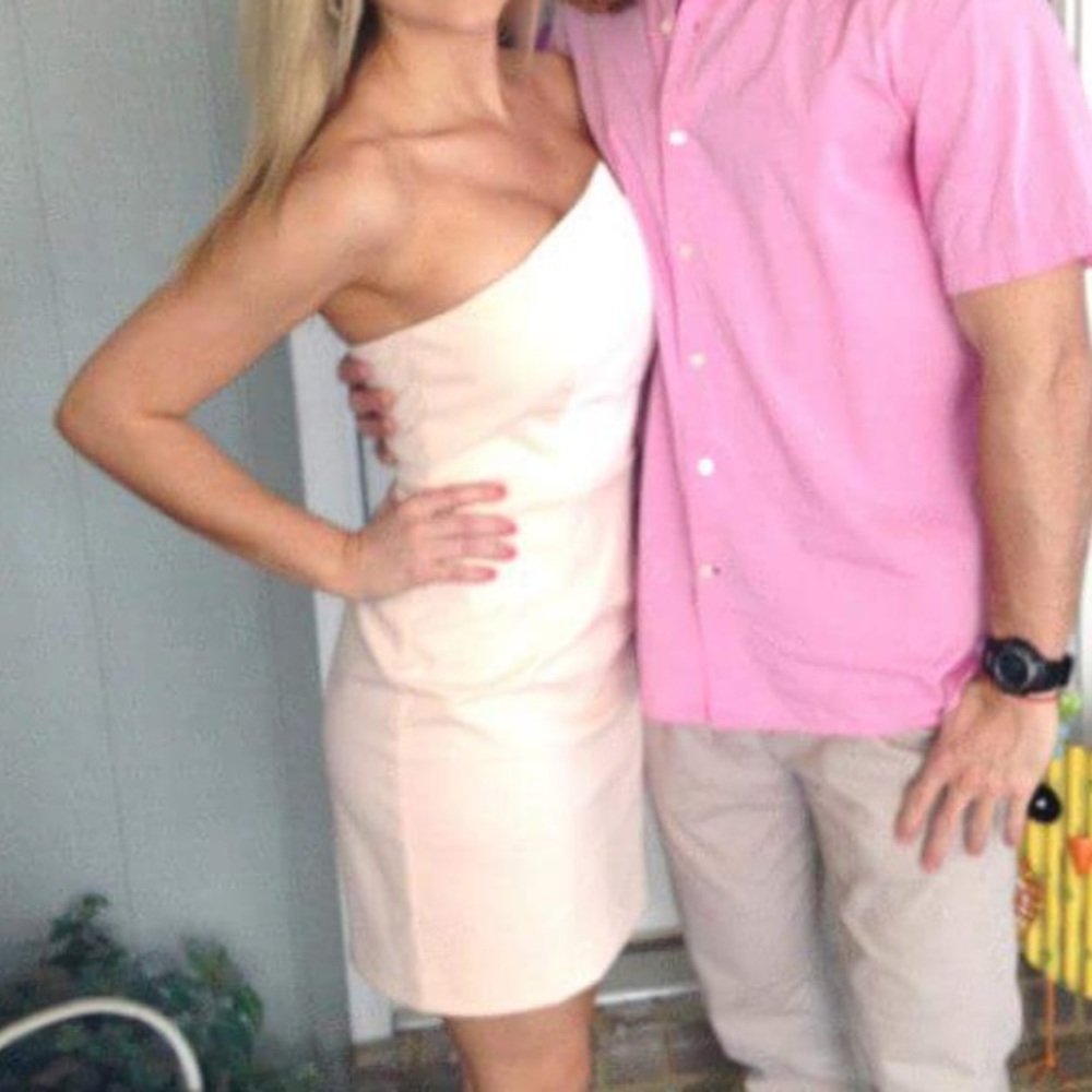 GORG blush strapless dress!