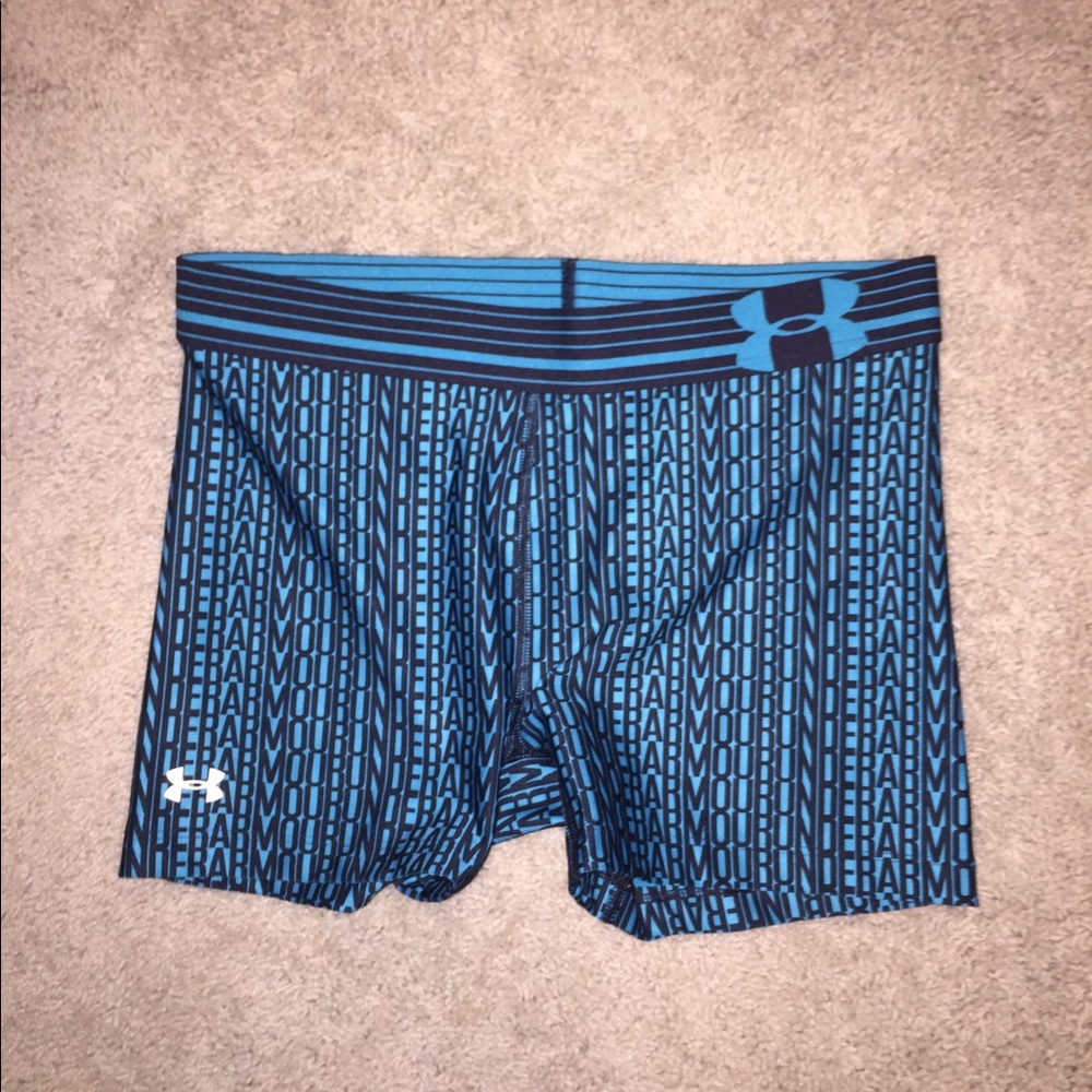 Teal/Black Under Armour Compression Shorts
