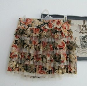 Flower mini skirt