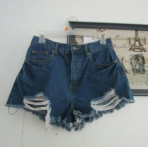 Denim shorts