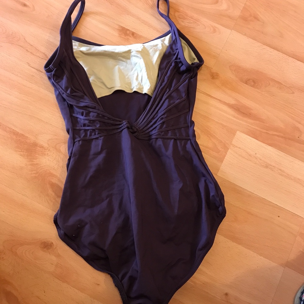 Mirella deep purple leotard