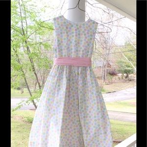 Southern Living pastel polka dot dress