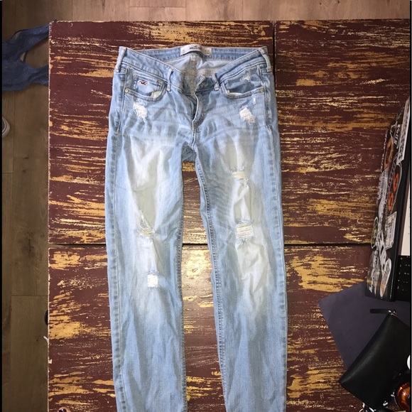 Hollister Jeans; distressed lightly - Picture 2 of 3