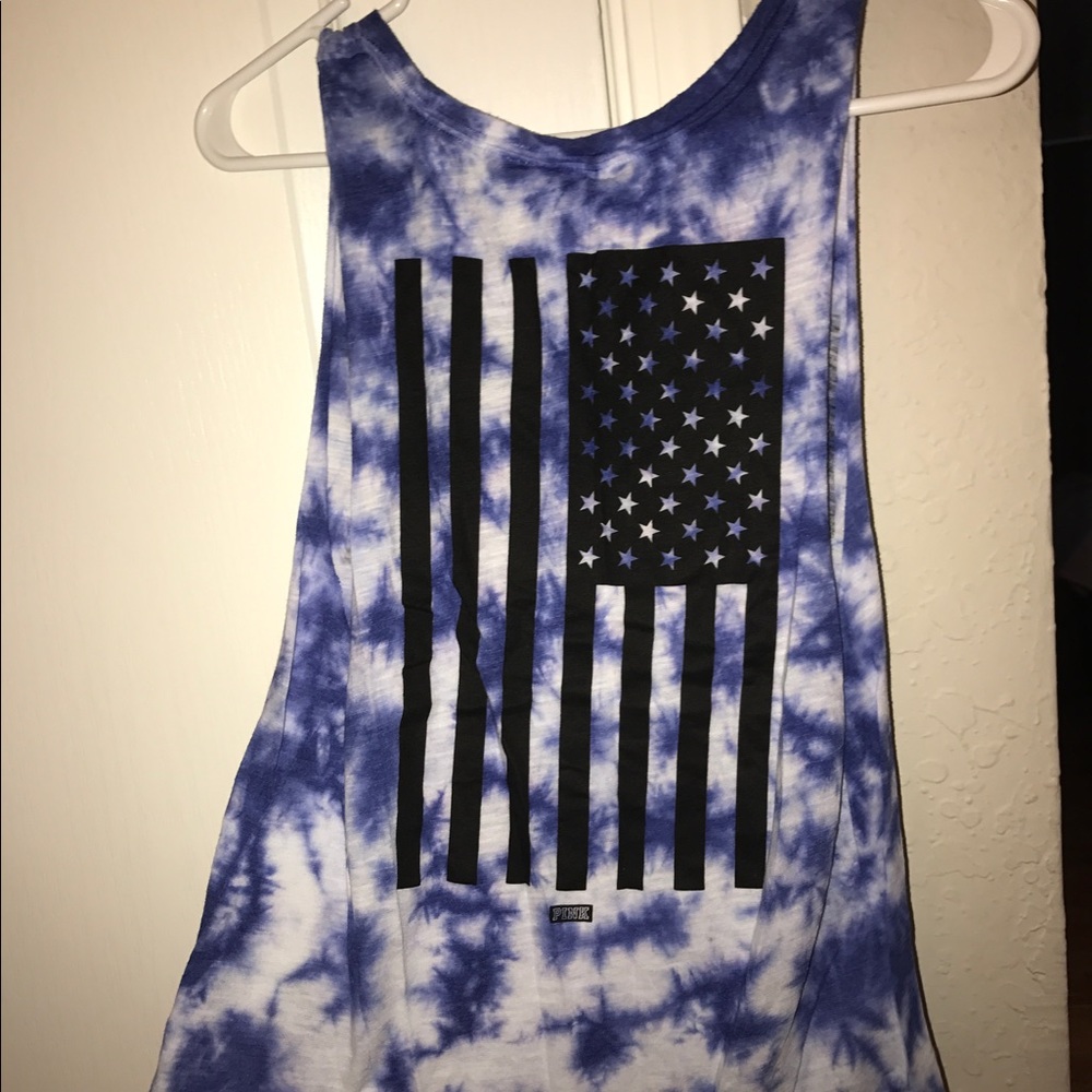 Pink Fourth of July tank top