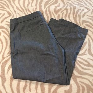 Dark gray J CREW crop ankle dress pant
