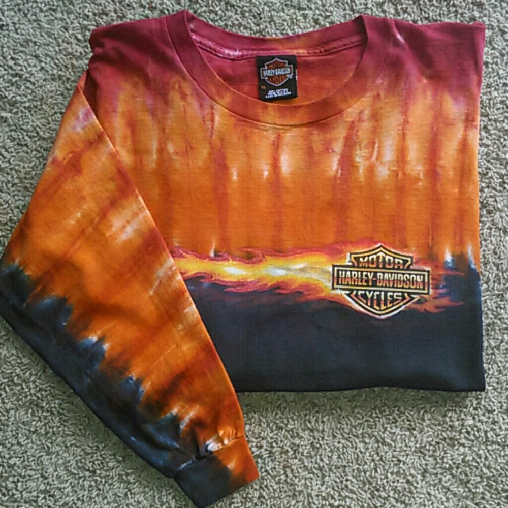 Harley Davidson Tye Dye Shirt