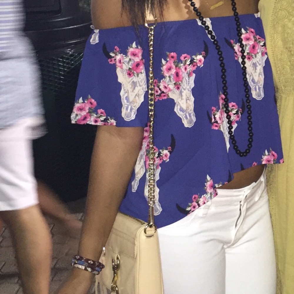 Off The Shoulder High Low Top - image 1