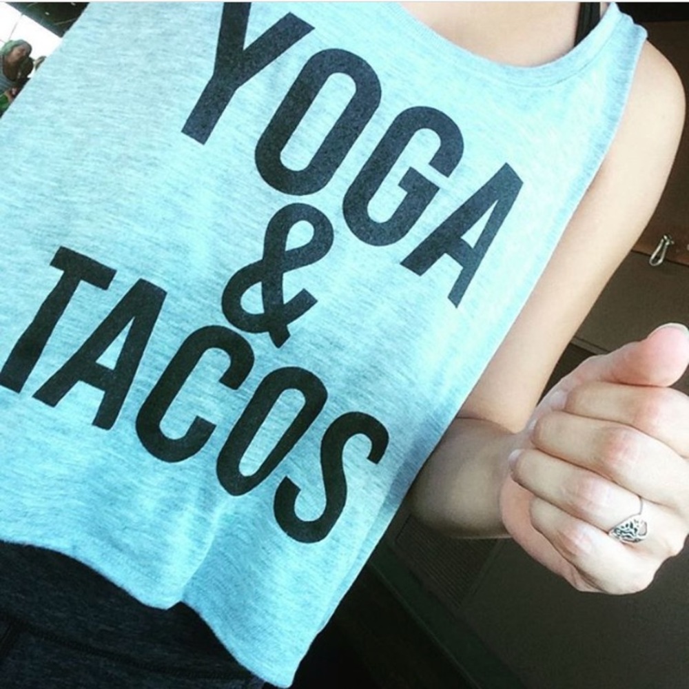 Yoga and tacos tee