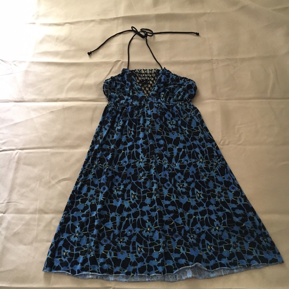 Free People dress 💙💛🖤