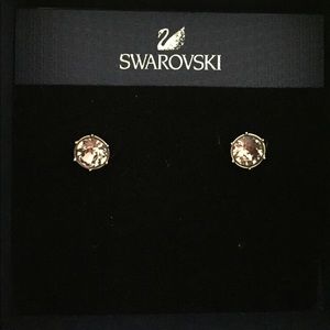 100% Crystal Swarovski Pink Earring Studs.