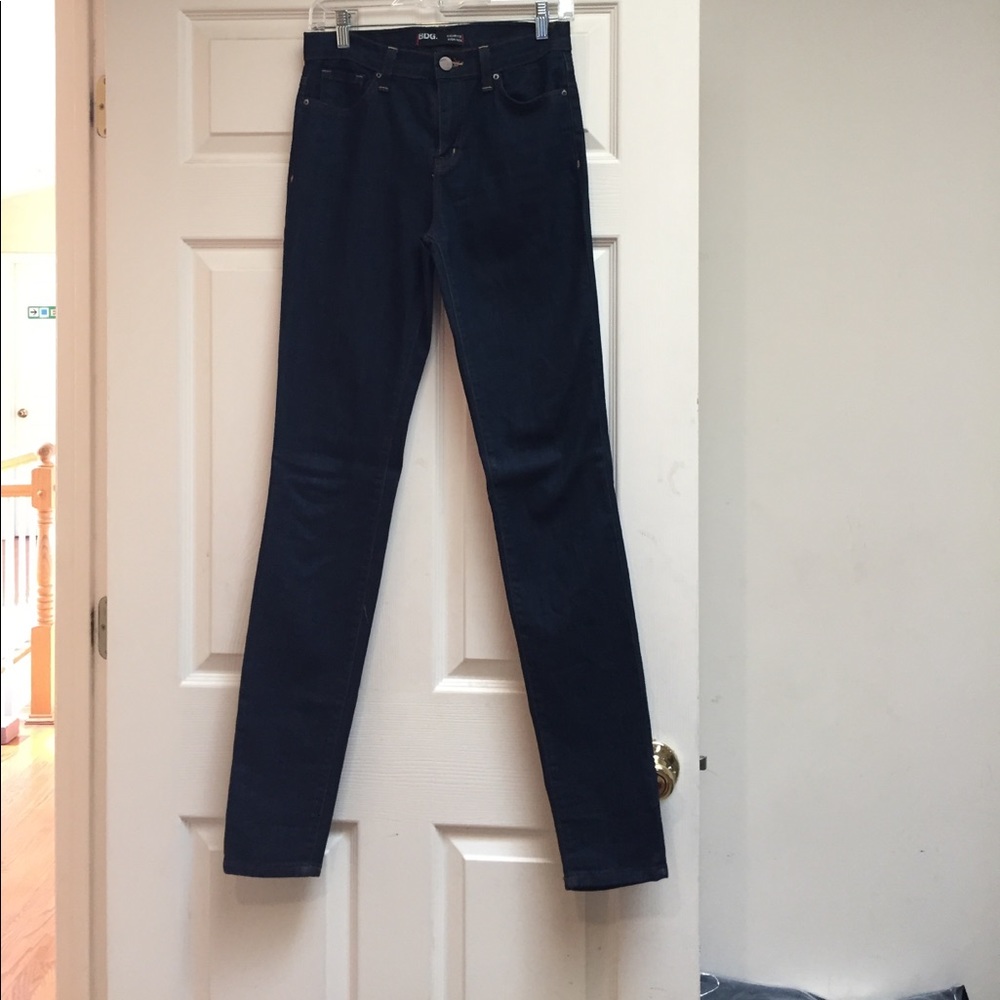 High rise long jeans