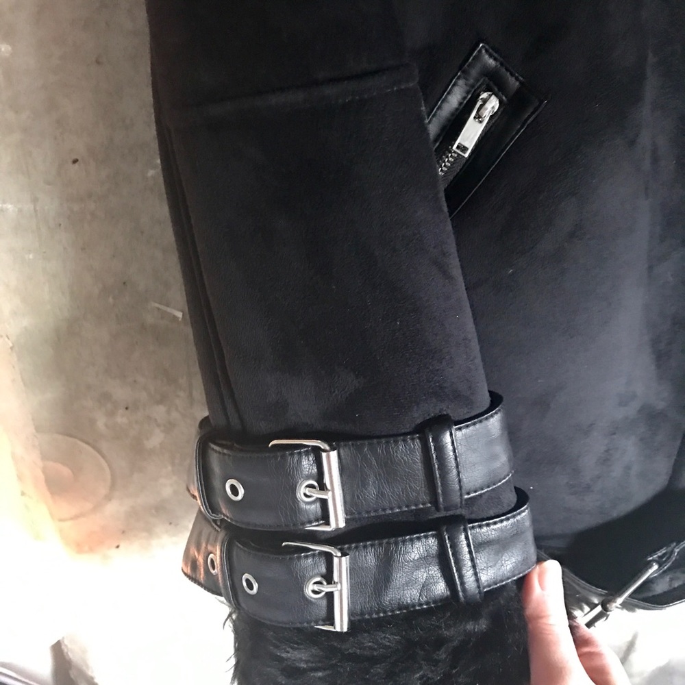 🚫SOLD🚫 Missguided Faux Leather Aviator Jacket - Picture 5 of 5