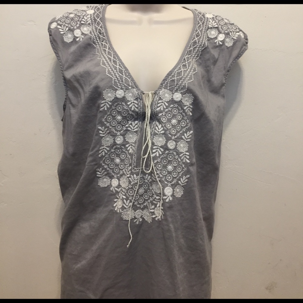 Boho festival embroidered tunic