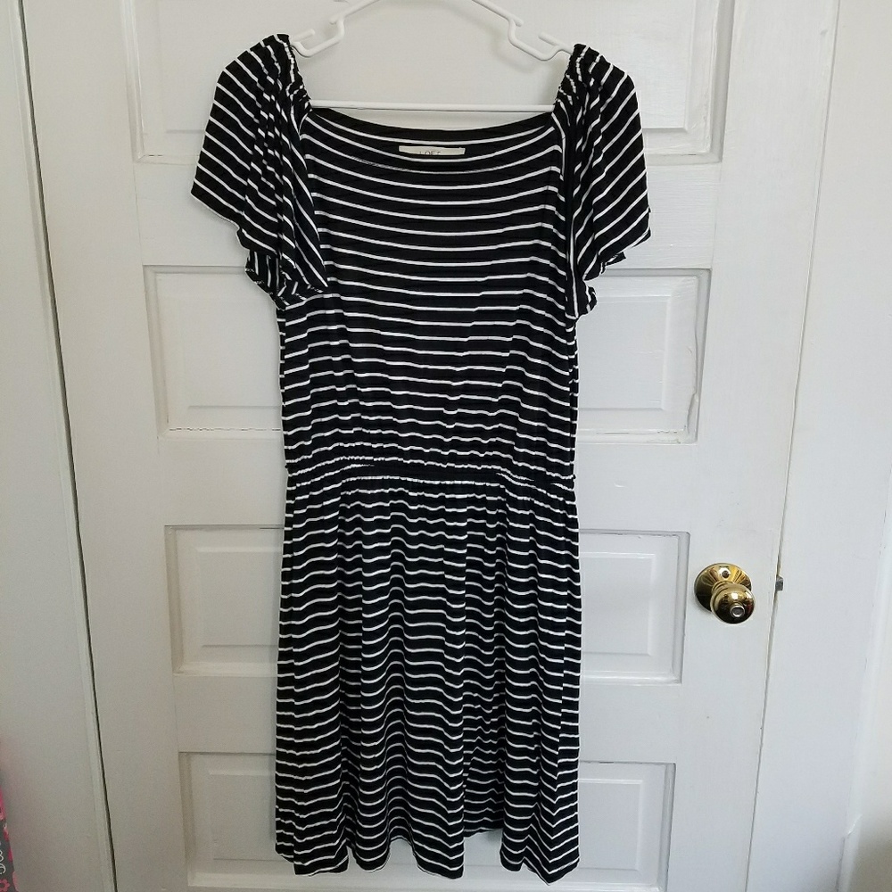 LOFT Striped Dress