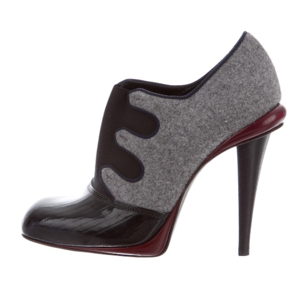 Fendi Woven Cap-Toe Bootie