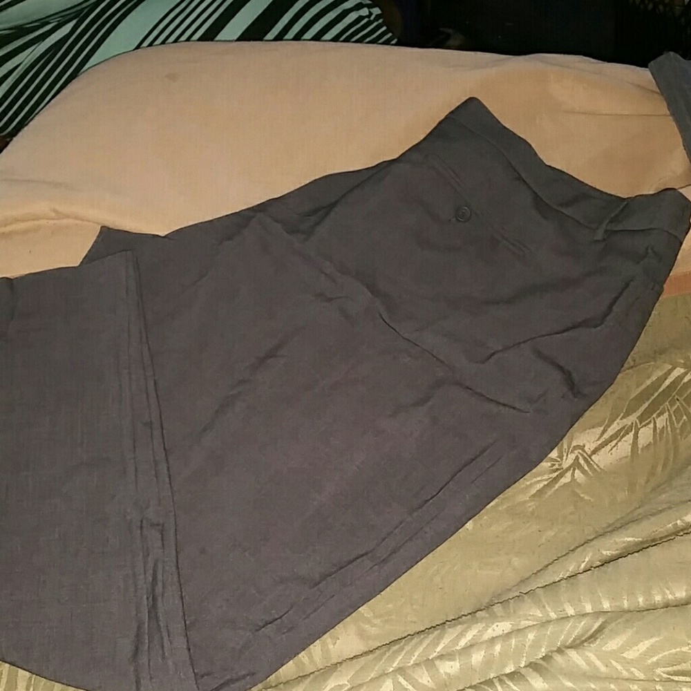 Dark grey slacks