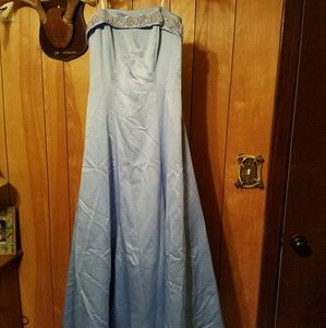 Strapless Baby Blue gown