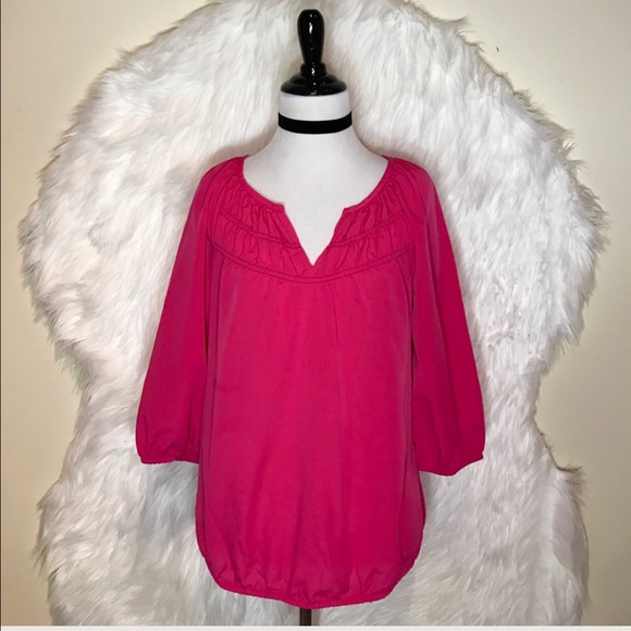 LOFT Tops - Loft Hot Pink Top