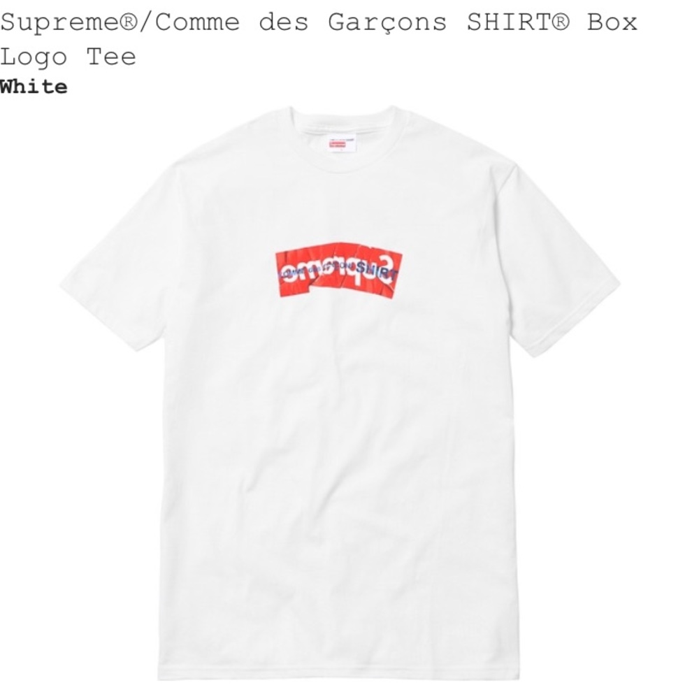 Supreme commes des garcones box logo