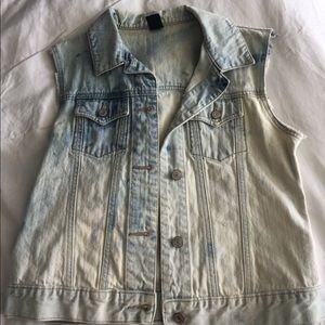 Custom jean vest