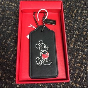 Disney x Coach Mickey Mouse Hangtag/ Key FOB