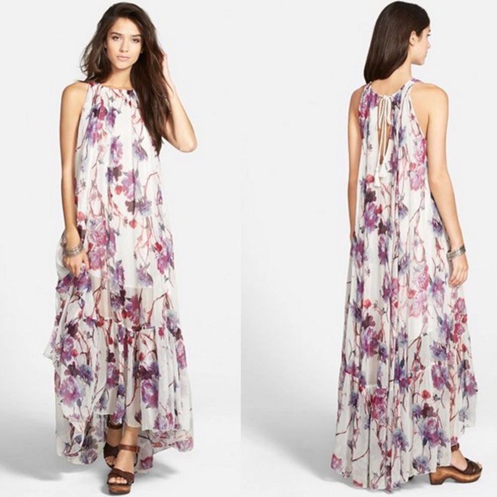 Free People Juno Maxi Dress w/ Floral Small