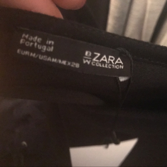 NWT ZARA TOP WITH TIE SHOULDERS MEDIUM - Picture 3 of 6