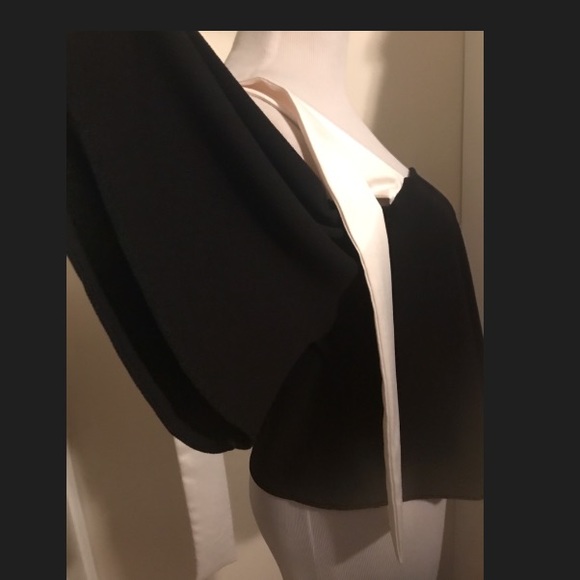 NWT ZARA TOP WITH TIE SHOULDERS MEDIUM - Picture 5 of 6