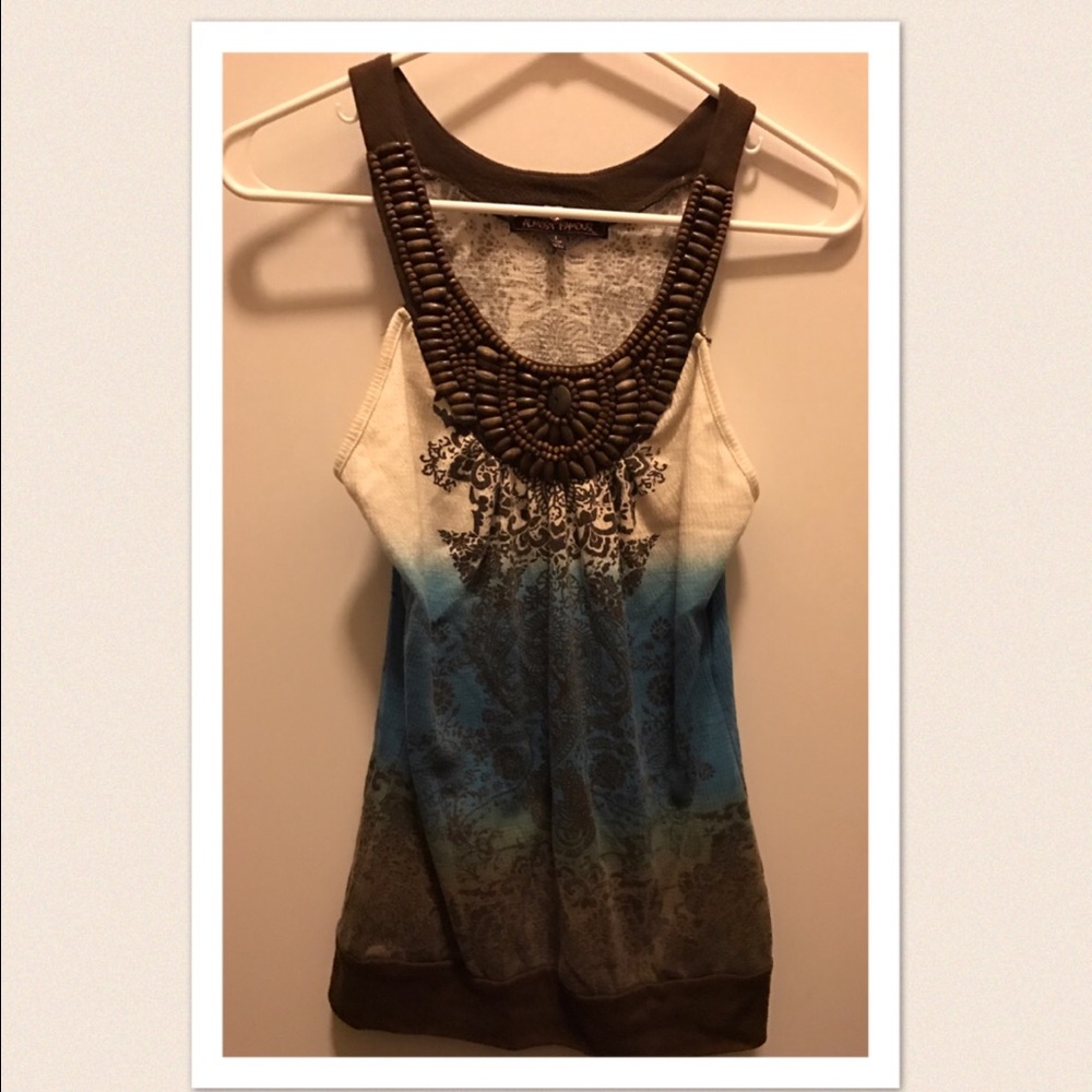 Almost Famous beaded tank