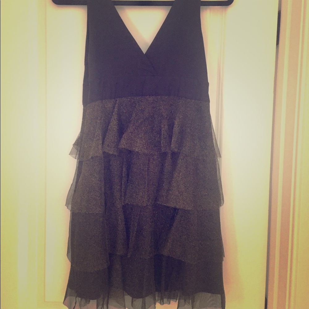 Shimmer low cut dress