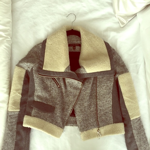 Cynthia Steffe jacket tweed with silver zippers - Picture 2 of 4