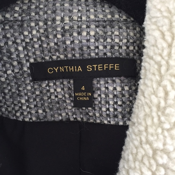Cynthia Steffe jacket tweed with silver zippers - Picture 4 of 4