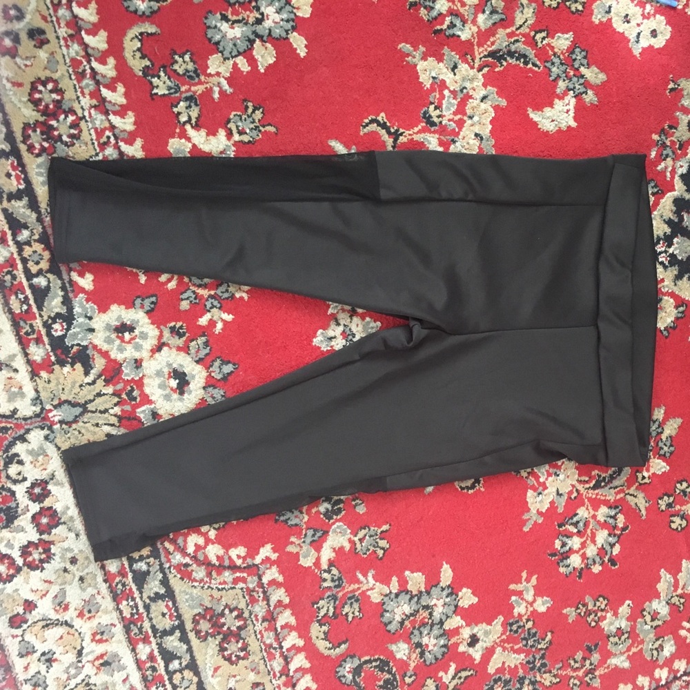 Boohoo plus jenni mesh insert running legging