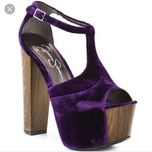 Jessica Simpson Dany Velvet Platform Heel