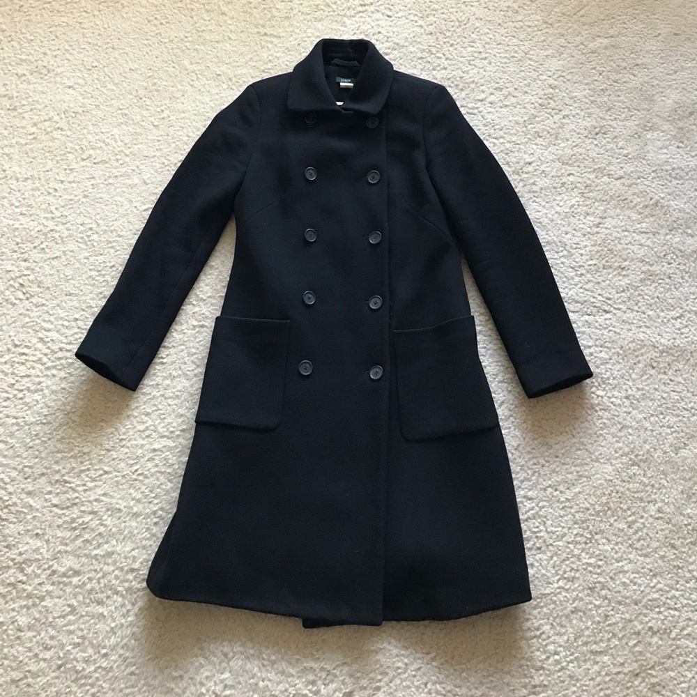J. Crew Double-cloth lady day coat with Thinsulate