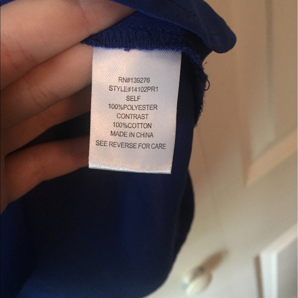 Cobalt blue top - Picture 7 of 7