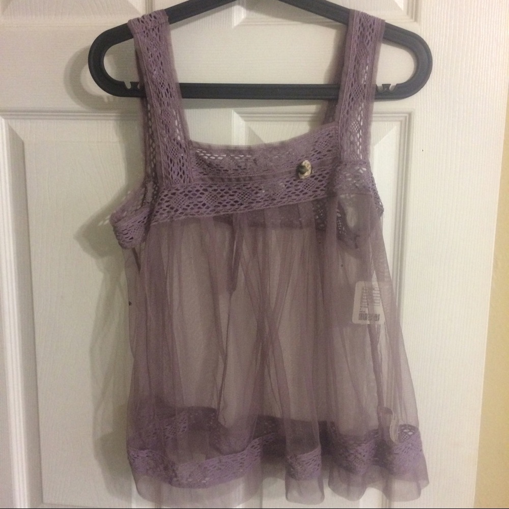 Free people sheer intimate top