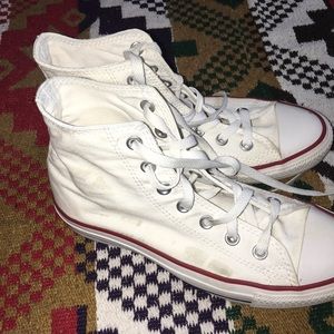 White Hightop Converse