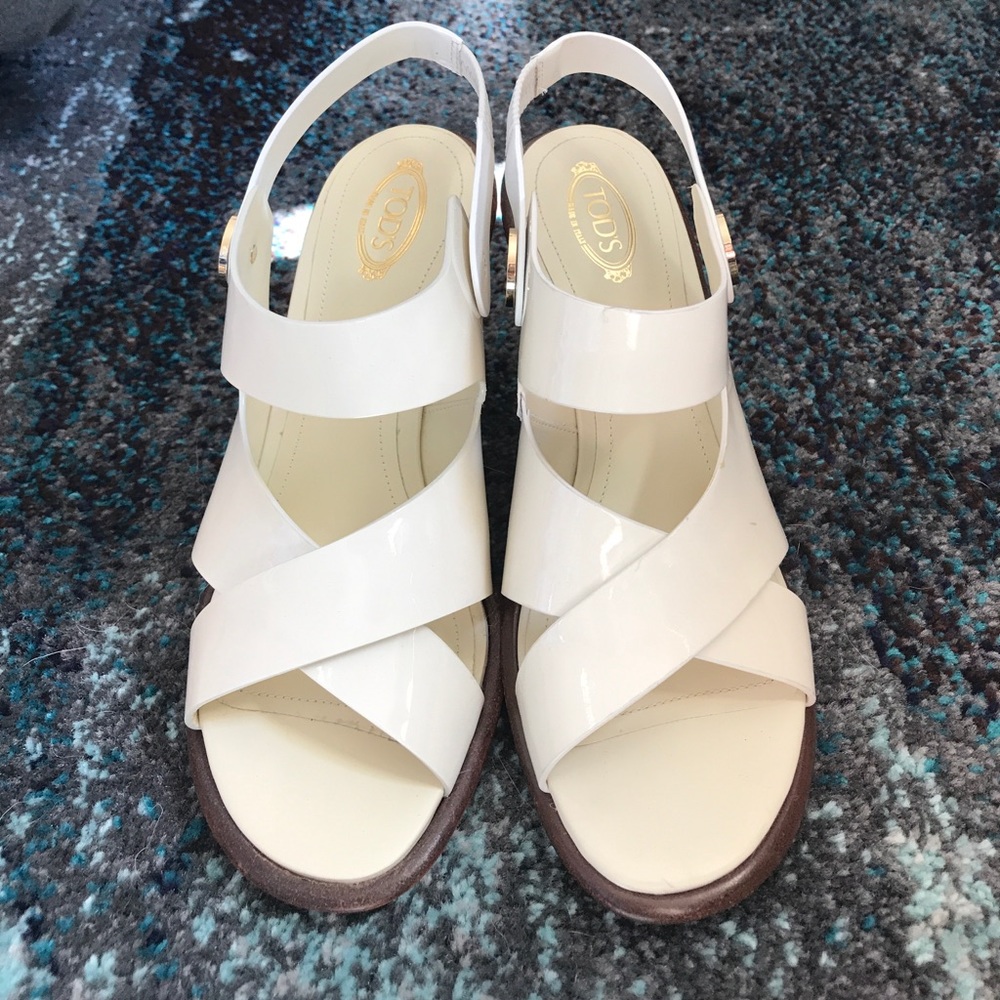 Tods chunky heels
