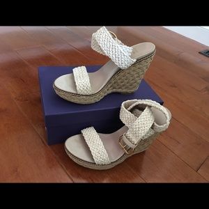 Stuart Weitzman Alex Crochet Wedge Sandal