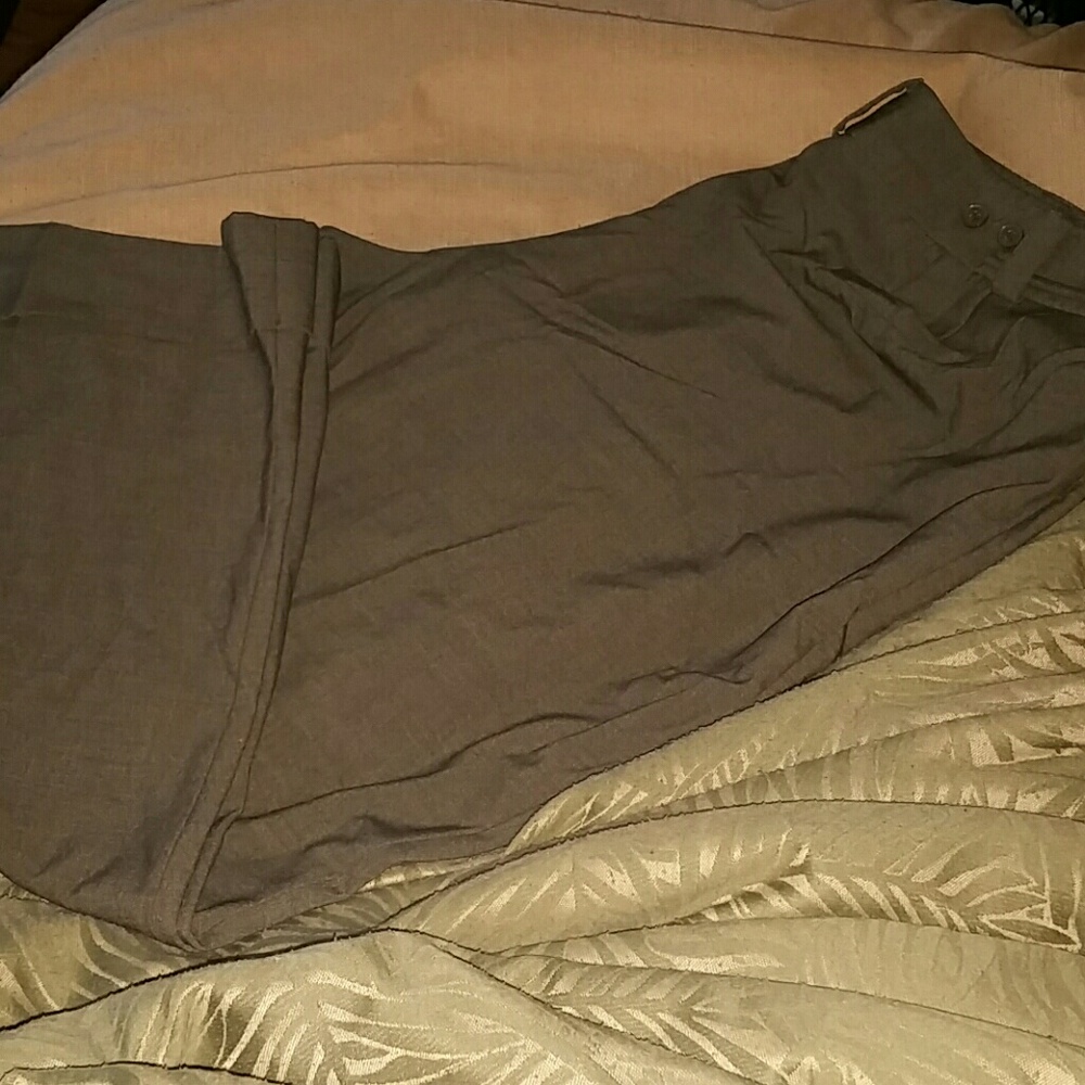 Dark grey slacks