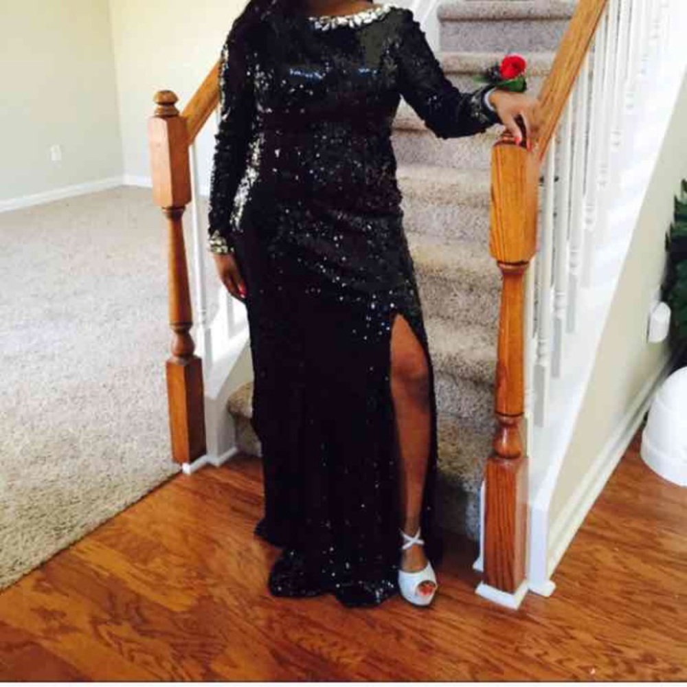 Alyce Paris prom dress ,backless ,sequin with slit