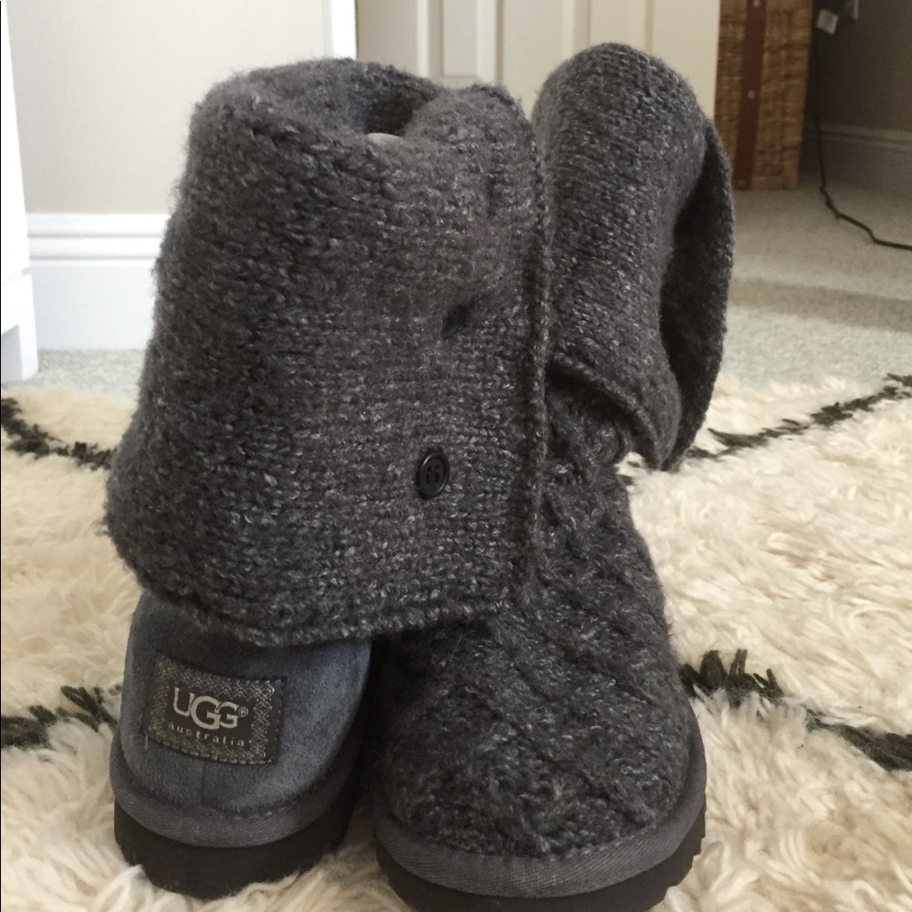 Ugg sweater boots.