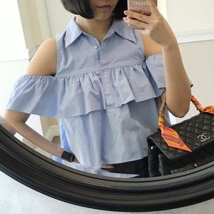 Zara Cold Shoulder Top