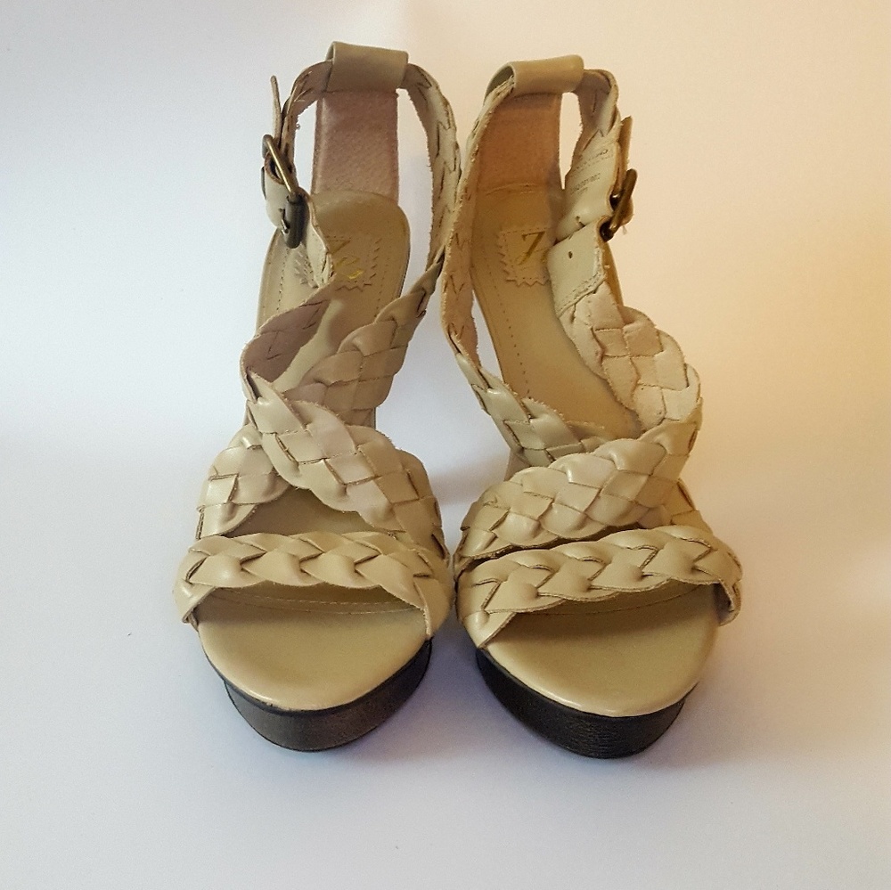 Zara braided platform sandals