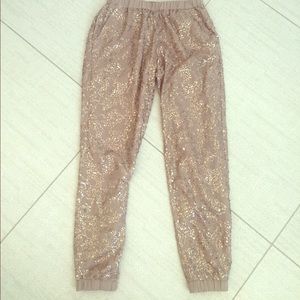 NY and company sequin joggers worn once