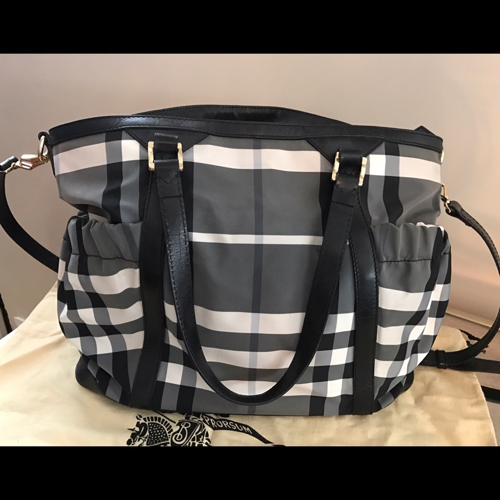 Authentic Burberry diaper bag
