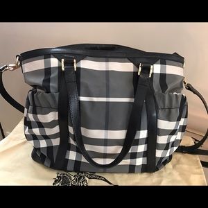 Authentic Burberry diaper bag