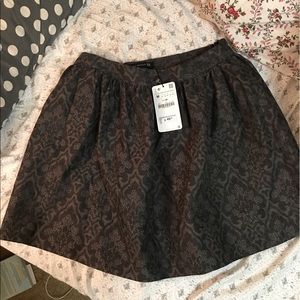 NWT Zara grey and black skirt